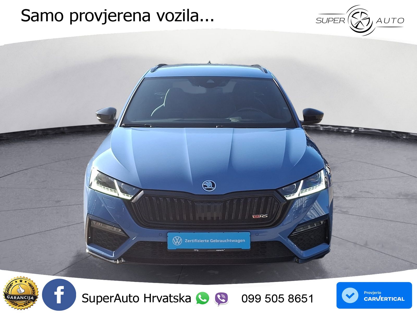 Škoda Octavia Combi RS 2.0 TDI (200 KS) DSG LED+GR SJED+ACC