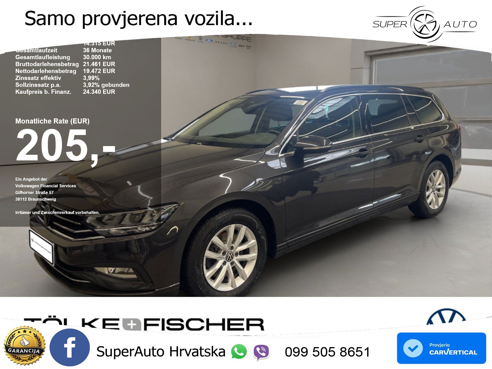 Volkswagen Passat Variant 2.0 TDI (150 KS) DSG Business LED+GR SJED+ACC