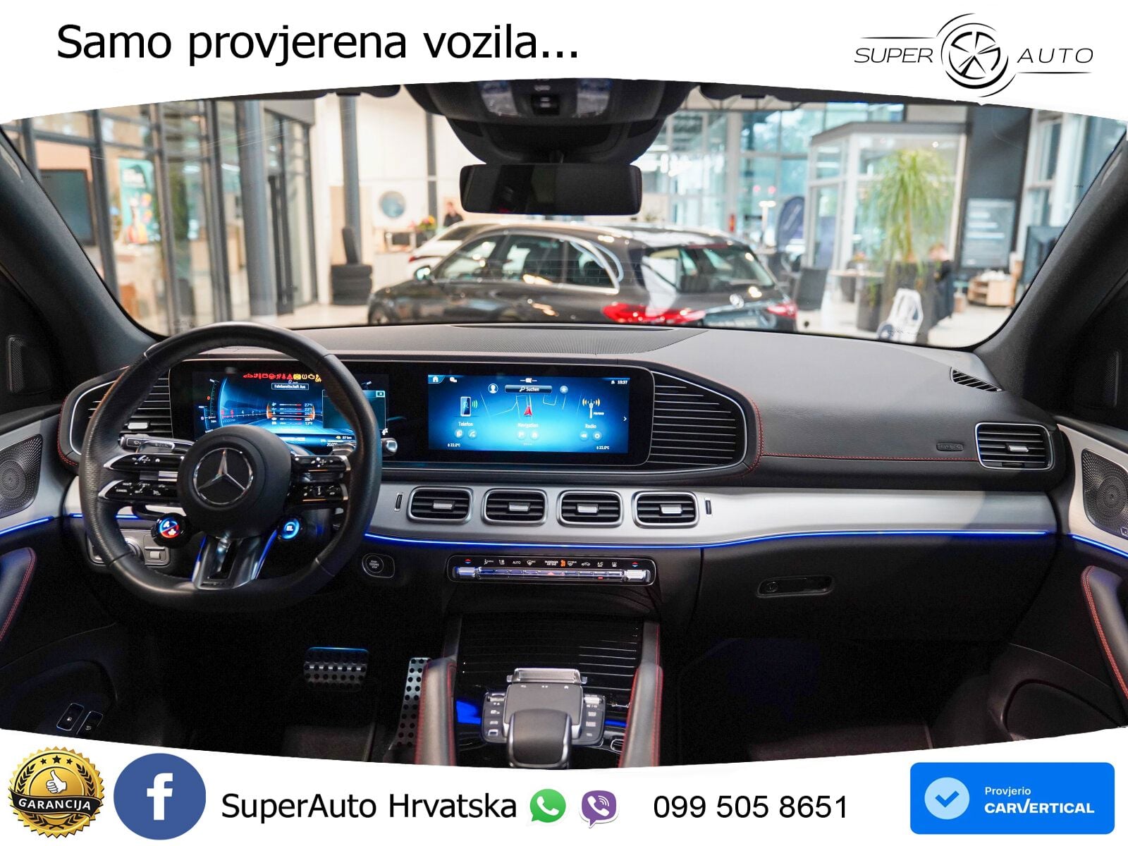 Mercedes AMG GLE 53 (544 KS) Hybrid 4MATIC+ 9G-TRONIC ACC+GR SJED+360+PANO