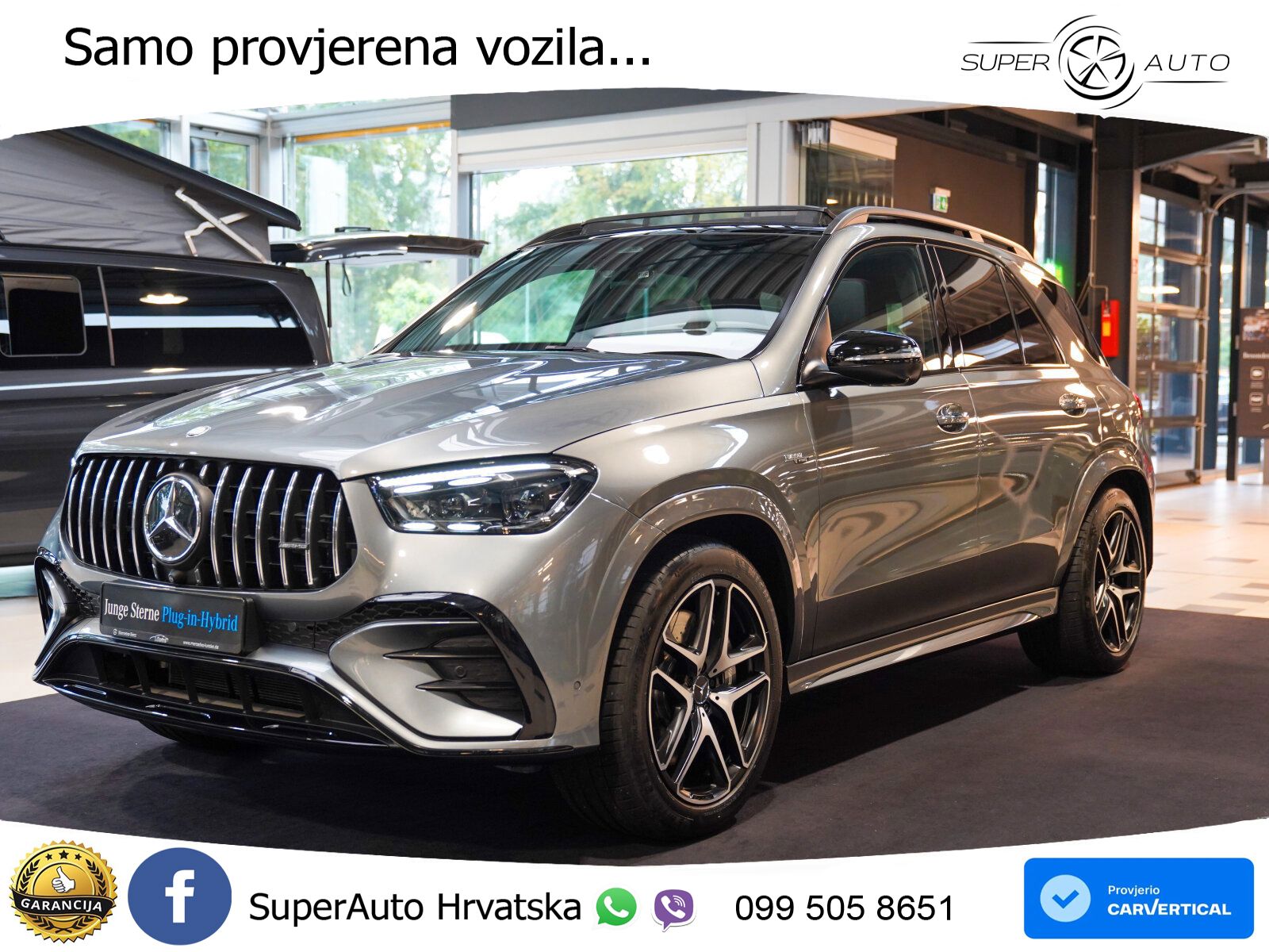 Mercedes AMG GLE 53 (544 KS) Hybrid 4MATIC+ 9G-TRONIC ACC+GR SJED+360+PANO