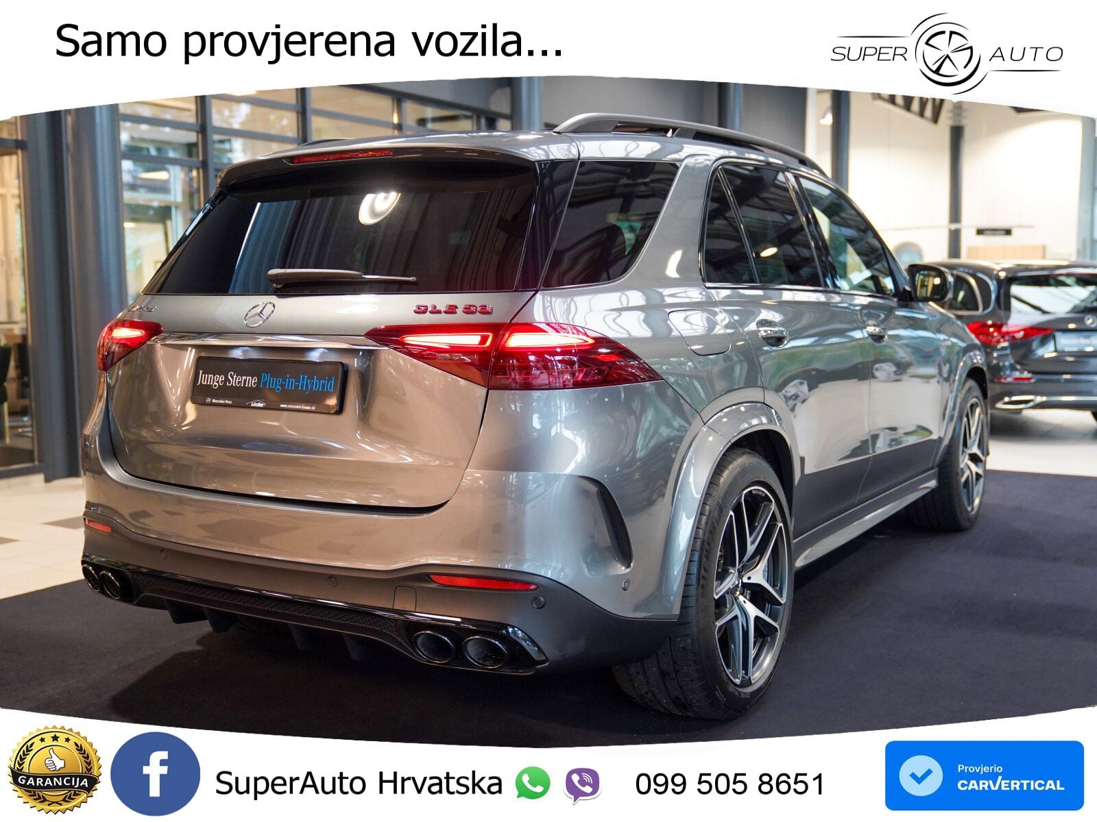 Mercedes AMG GLE 53 (544 KS) Hybrid 4MATIC+ 9G-TRONIC ACC+GR SJED+360+PANO