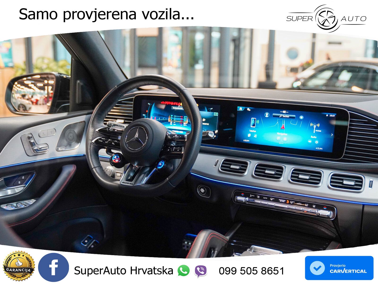 Mercedes AMG GLE 53 (544 KS) Hybrid 4MATIC+ 9G-TRONIC ACC+GR SJED+360+PANO