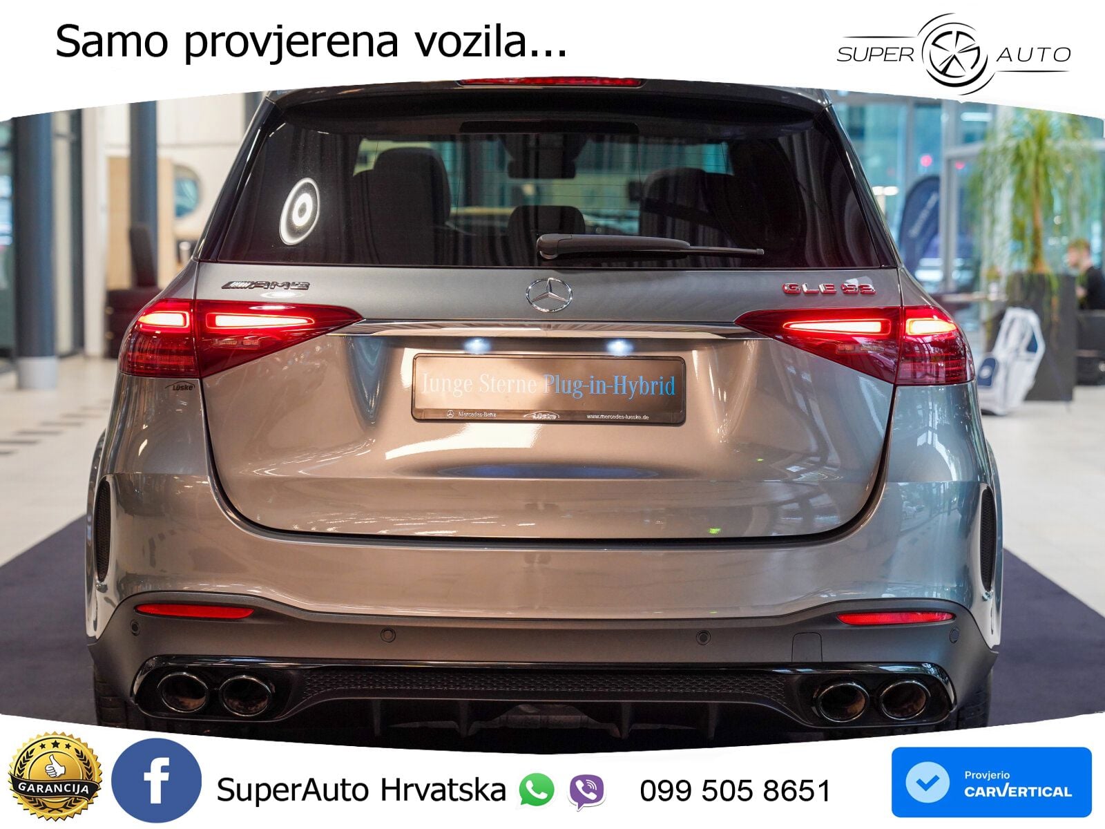 Mercedes AMG GLE 53 (544 KS) Hybrid 4MATIC+ 9G-TRONIC ACC+GR SJED+360+PANO