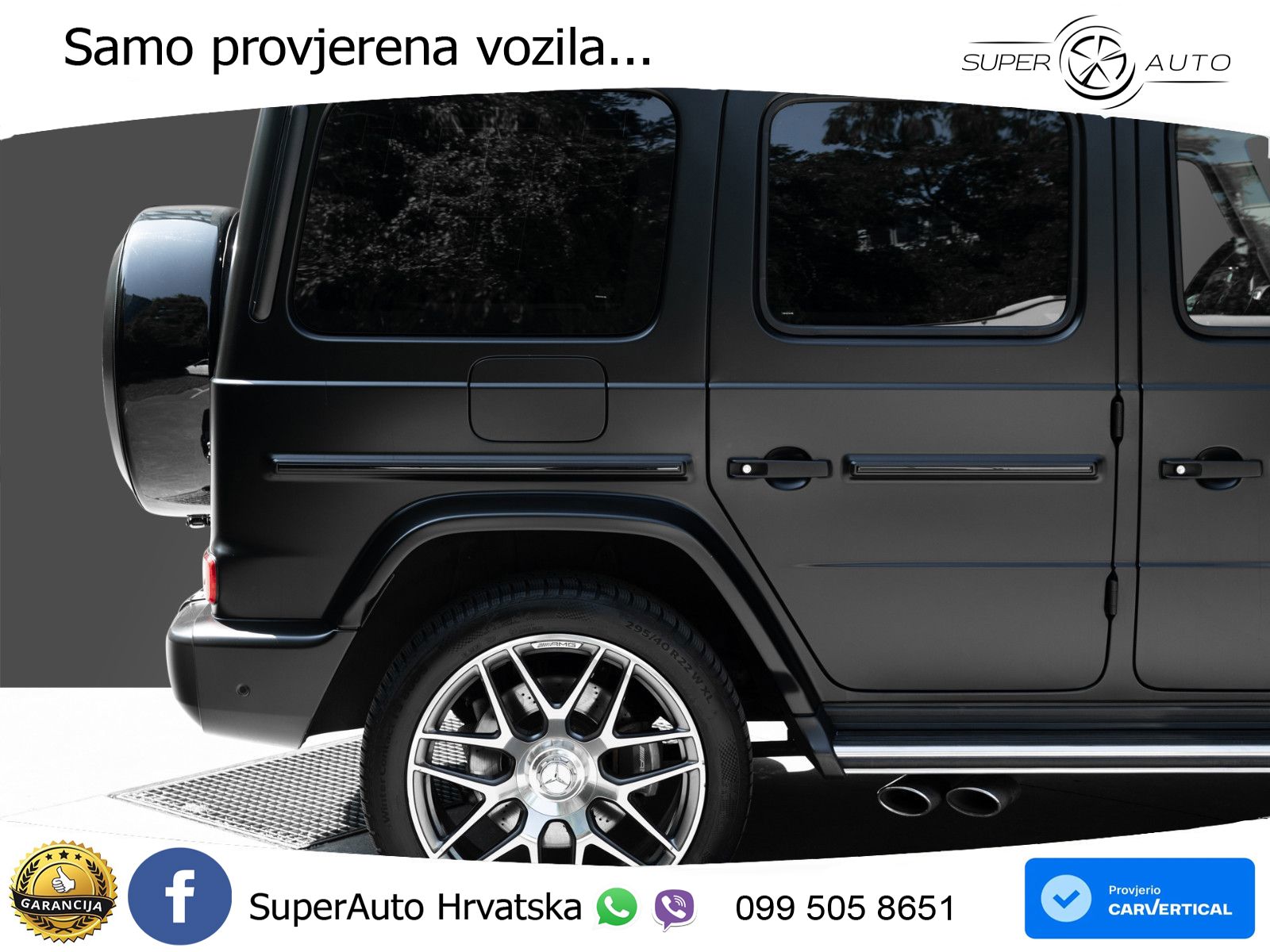 Mercedes AMG G 63 Long V8 (585 KS) 4MATIC 9G-TRONIC AMG SPEEDSHIFT TCT LED+GR SJED+ACC