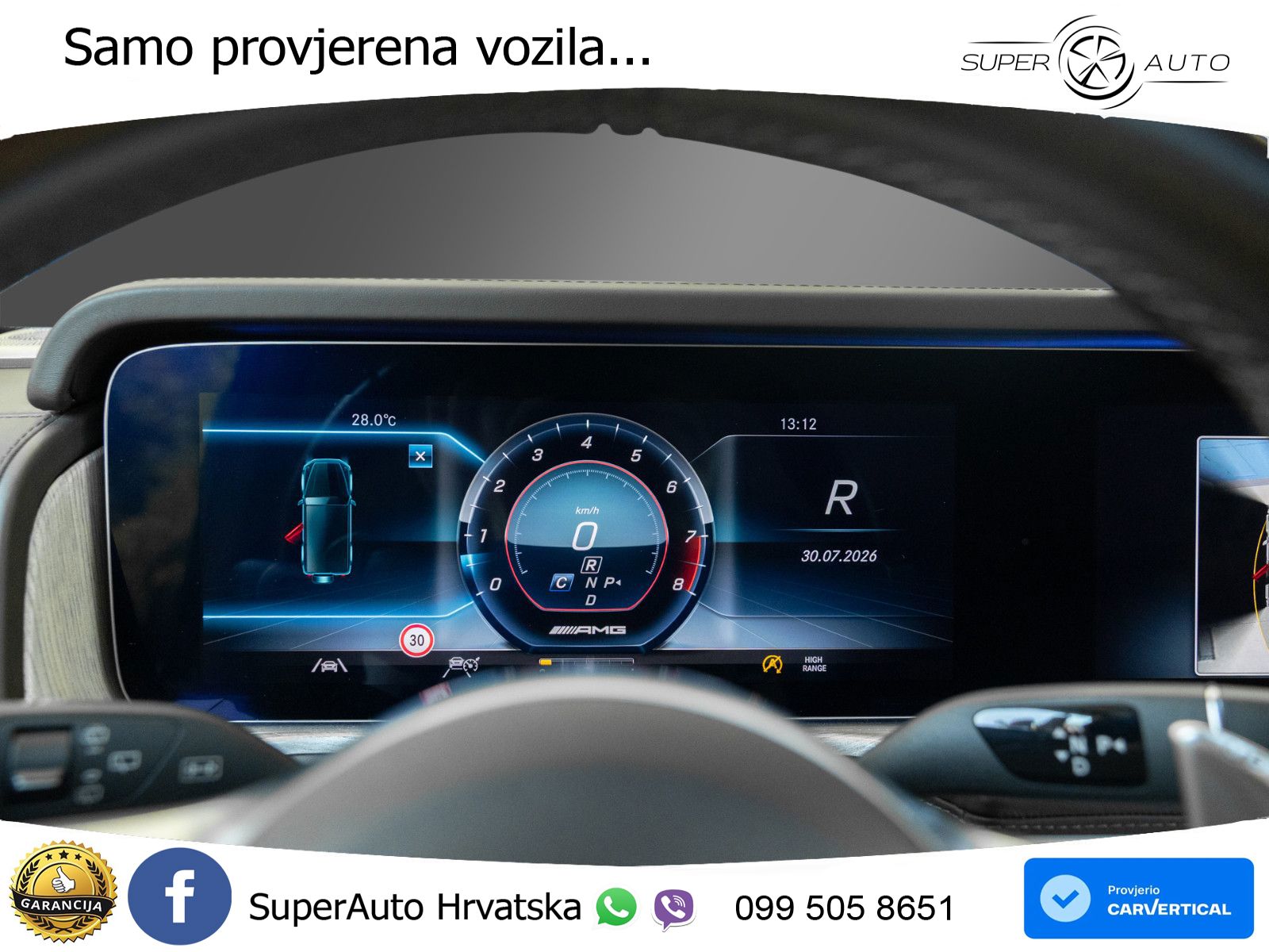 Mercedes AMG G 63 Long V8 (585 KS) 4MATIC 9G-TRONIC AMG SPEEDSHIFT TCT LED+GR SJED+ACC