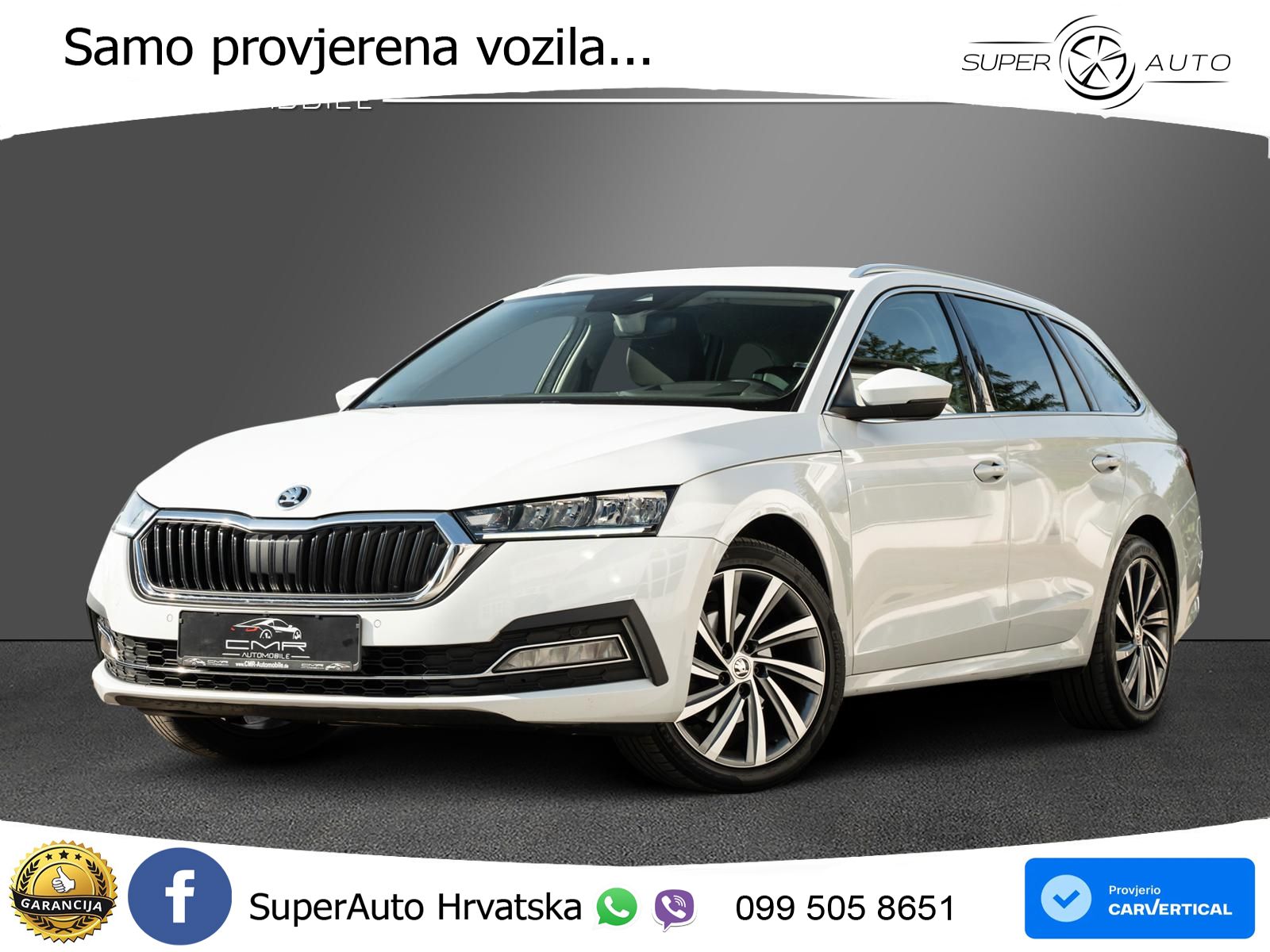 Škoda Octavia Combi 2.0 TDI (150 KS) DSG LED+GR SJED+ACC