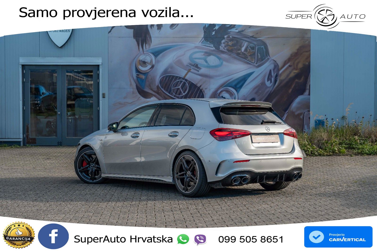 Mercedes-Benz AMG A 45 S 4MATIC+ AMG SPEEDSHIFT DCT 8G ACC+HEAD+GR SJED+360+PANO