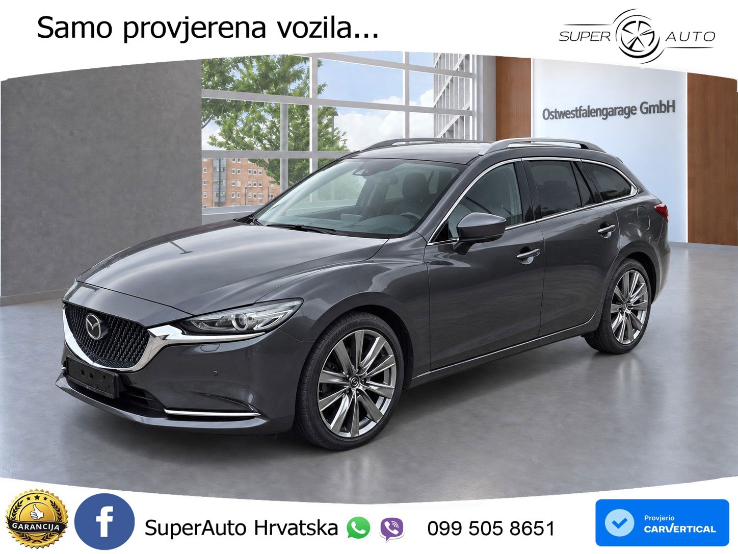Mazda 6 Sport Combi 2.2 SKYACTIV-D (184 KS) SKYACTIV-Drive LED+GR SJED+ACC
