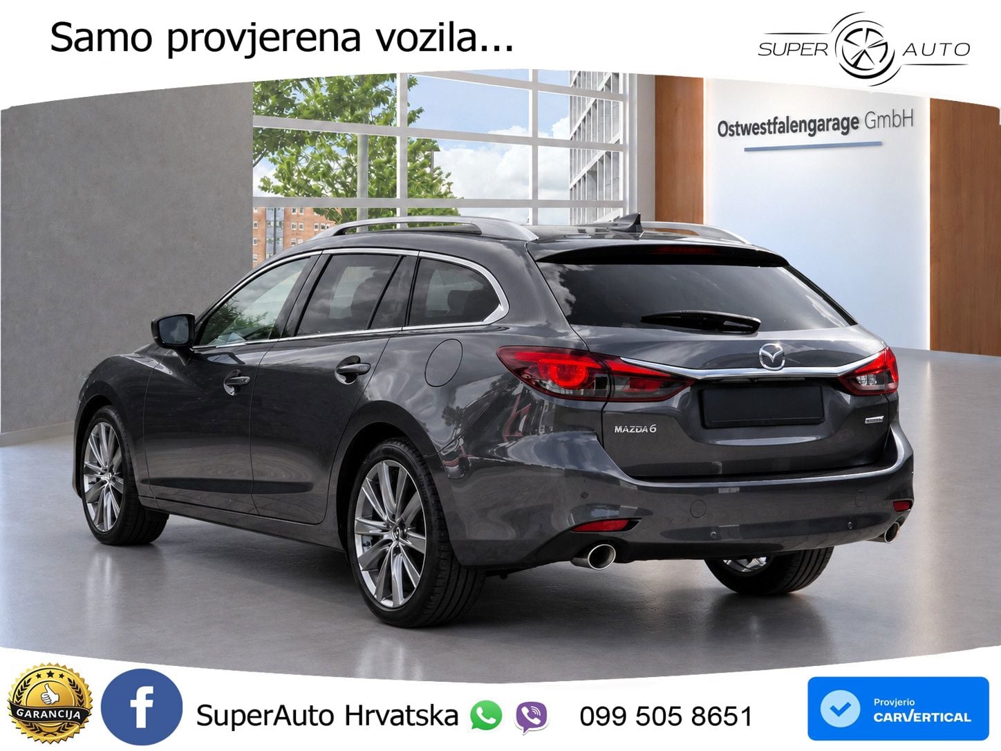 Mazda 6 Sport Combi 2.2 SKYACTIV-D (184 KS) SKYACTIV-Drive LED+GR SJED+ACC