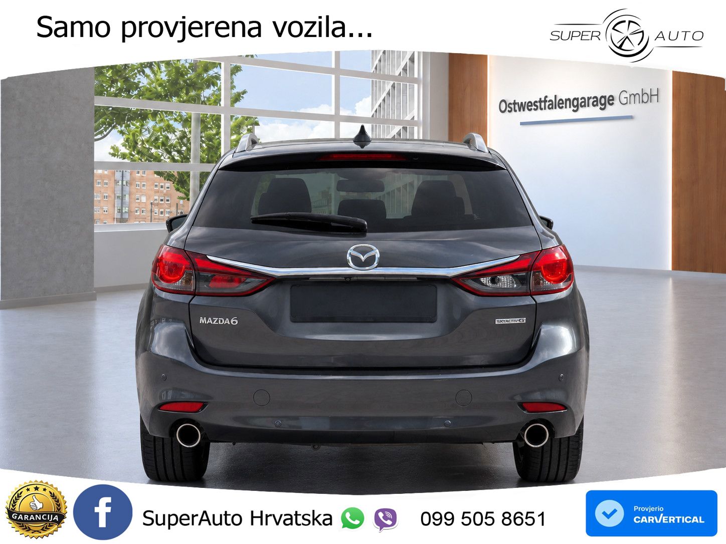 Mazda 6 Sport Combi 2.2 SKYACTIV-D (184 KS) SKYACTIV-Drive LED+GR SJED+ACC