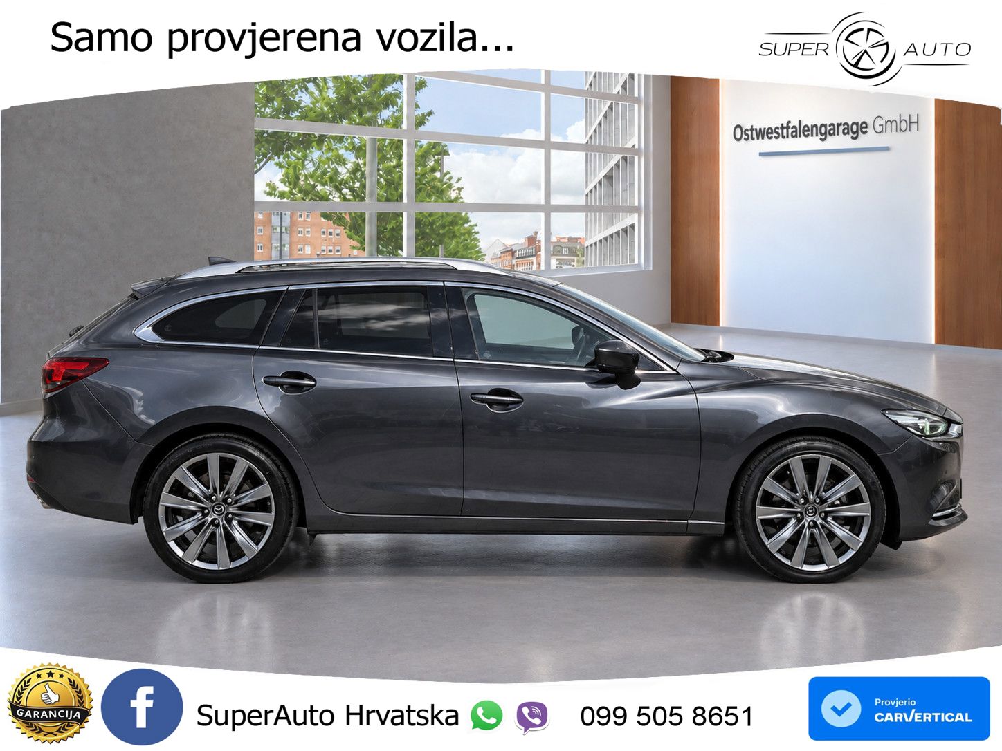 Mazda 6 Sport Combi 2.2 SKYACTIV-D (184 KS) SKYACTIV-Drive LED+GR SJED+ACC