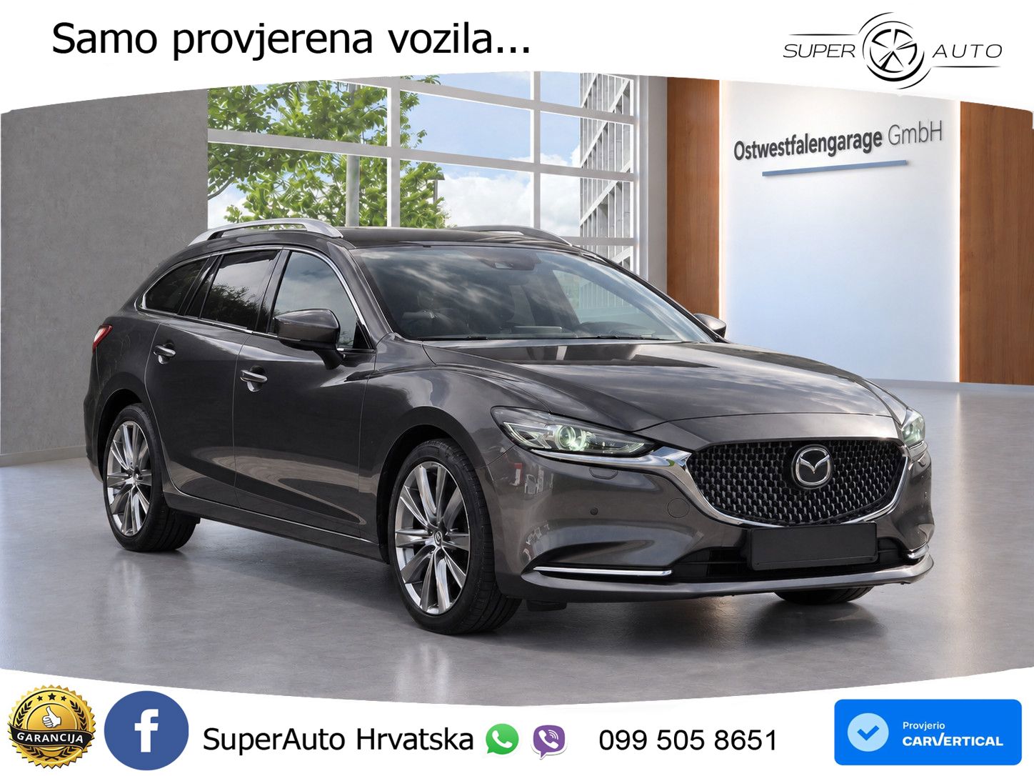 Mazda 6 Sport Combi 2.2 SKYACTIV-D (184 KS) SKYACTIV-Drive LED+GR SJED+ACC