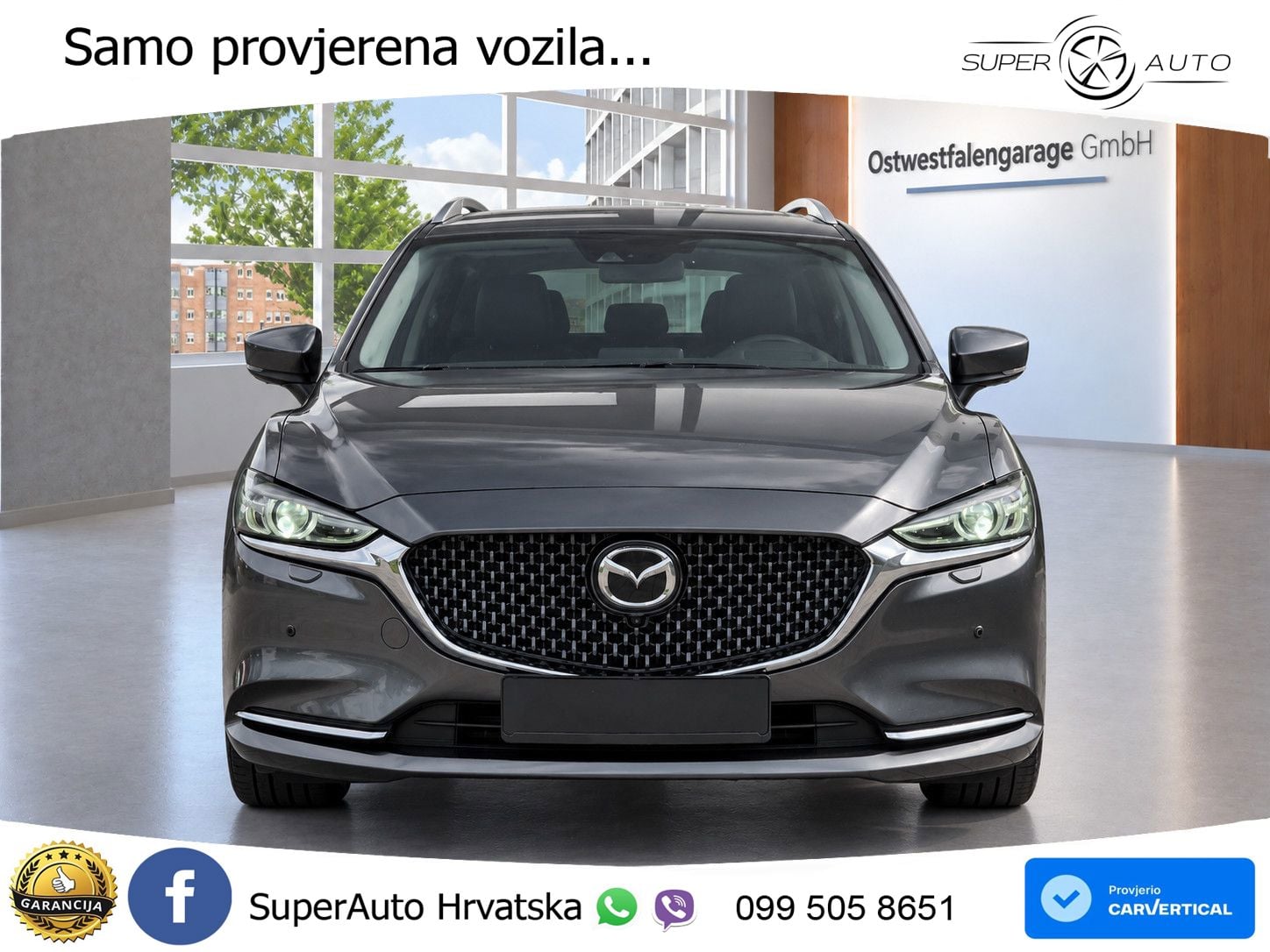 Mazda 6 Sport Combi 2.2 SKYACTIV-D (184 KS) SKYACTIV-Drive LED+GR SJED+ACC
