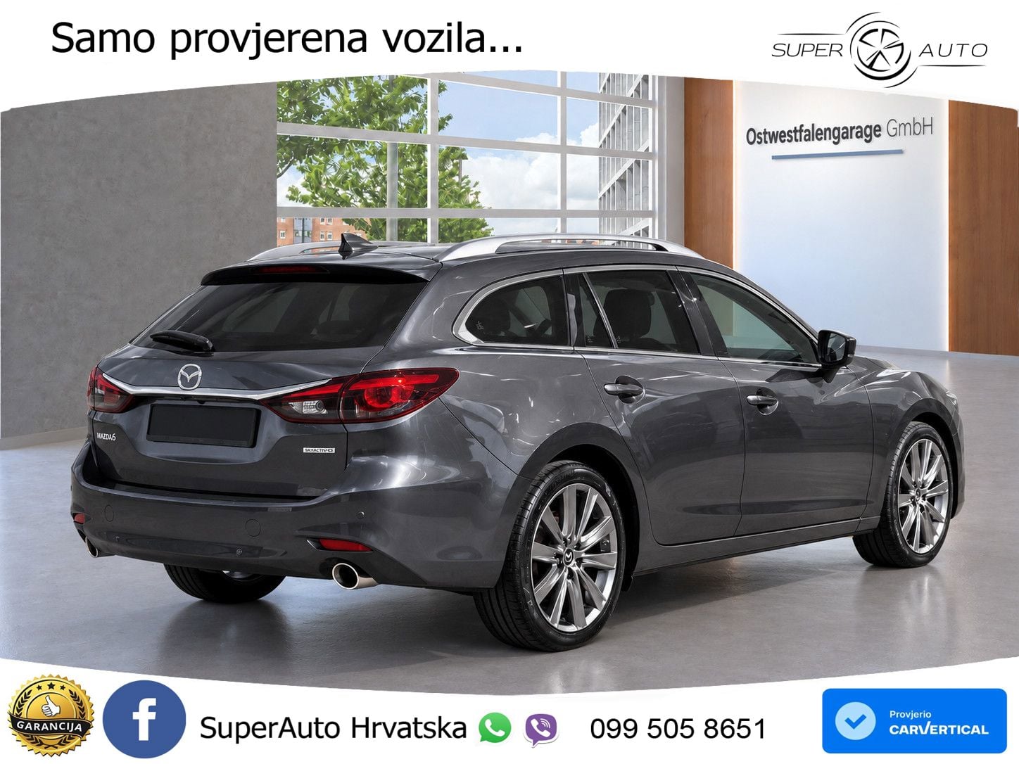 Mazda 6 Sport Combi 2.2 SKYACTIV-D (184 KS) SKYACTIV-Drive LED+GR SJED+ACC