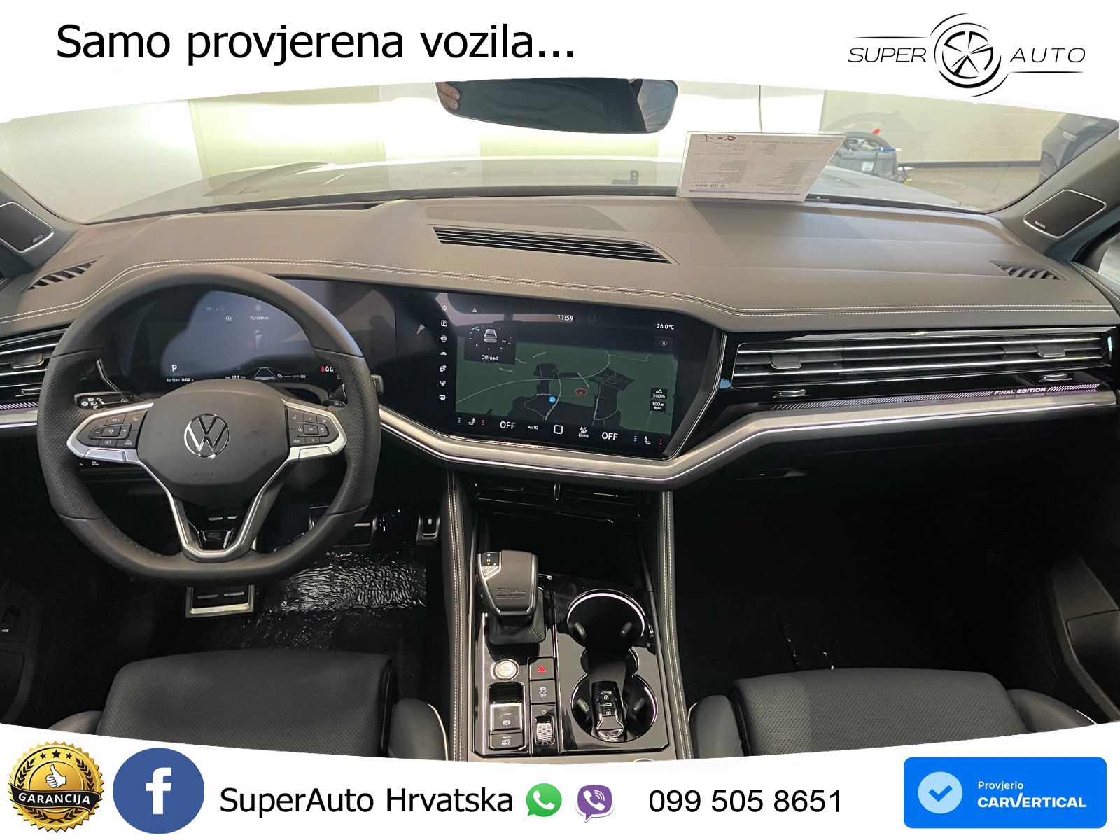 Volkswagen Touareg 3.0 V6 TDI (286 KS) 4MOTION Tiptronic ZRAČNI+ACC+GR SJED+KAM+PANO
