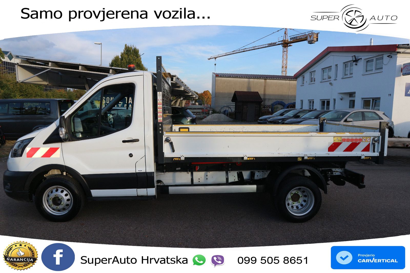 Ford Transit Kipper Zwillingsbereifung AHK 170 KS