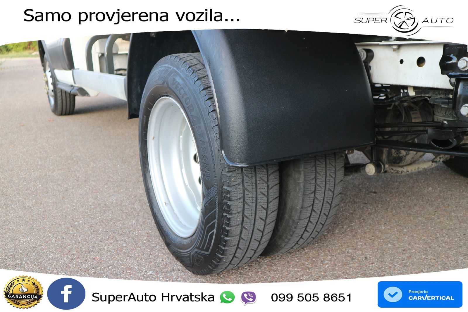 Ford Transit Kipper Zwillingsbereifung AHK 170 KS