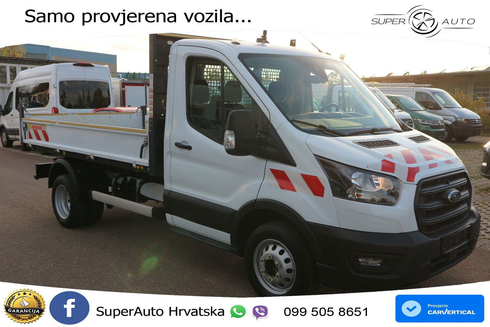 Ford Transit Kipper Zwillingsbereifung AHK 170 KS