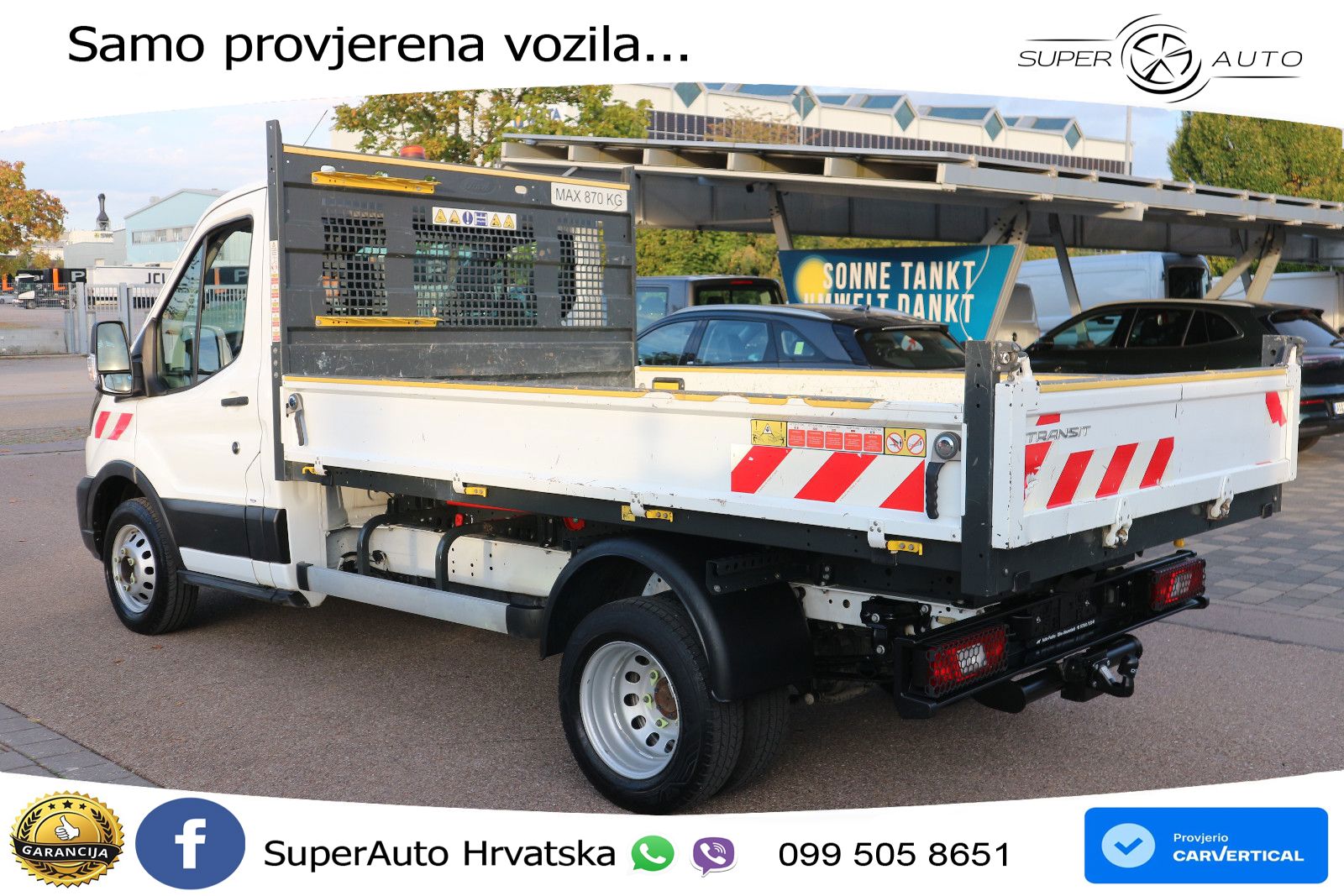 Ford Transit Kipper Zwillingsbereifung AHK 170 KS
