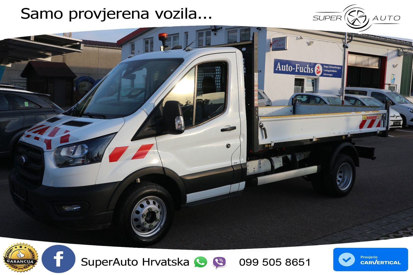 Ford Transit Kipper Zwillingsbereifung AHK 170 KS