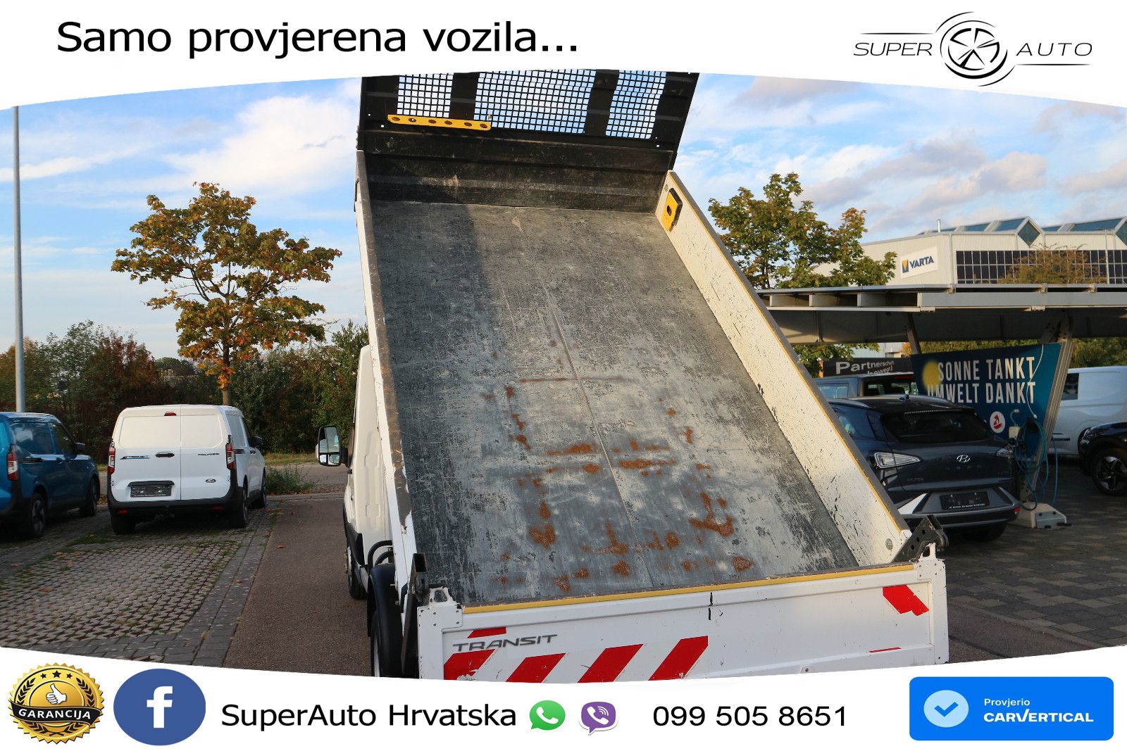 Ford Transit Kipper Zwillingsbereifung AHK 170 KS