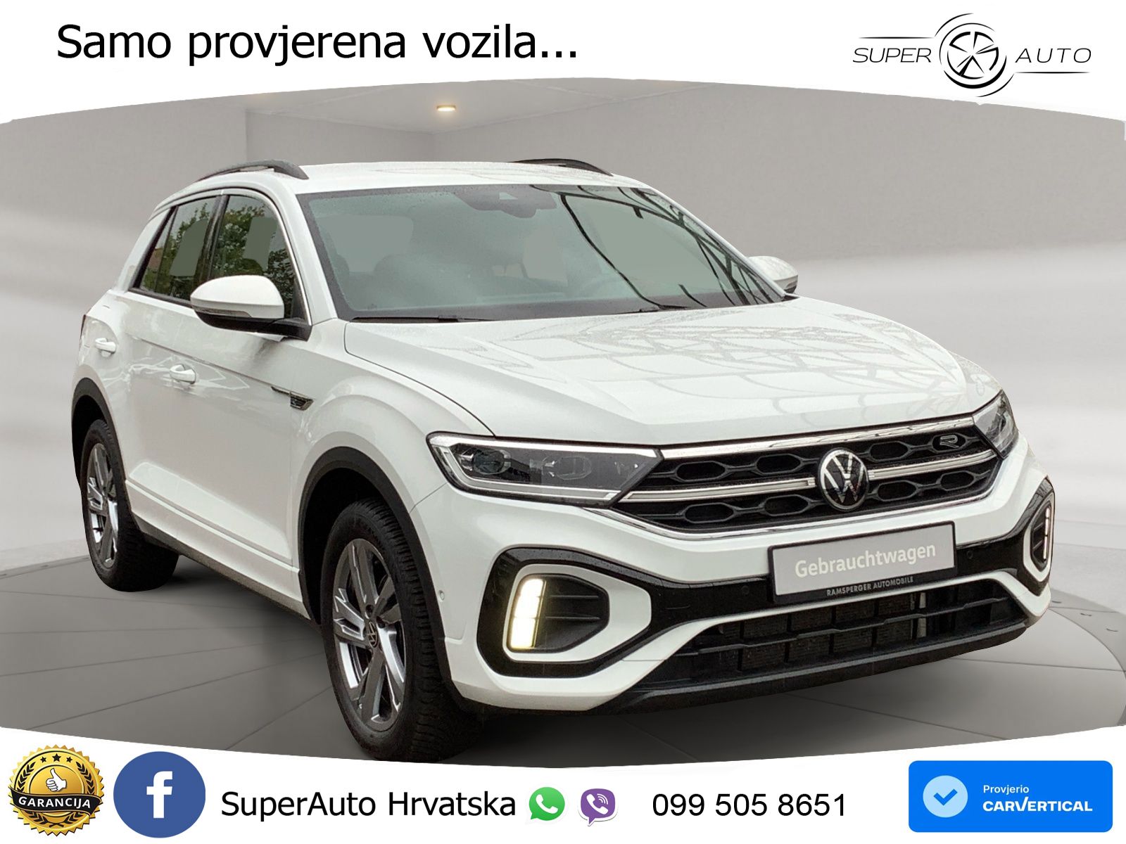 Volkswagen T-Roc 1.5 TSI (150 KS) DSG R-Line LED+GR SJED+ACC