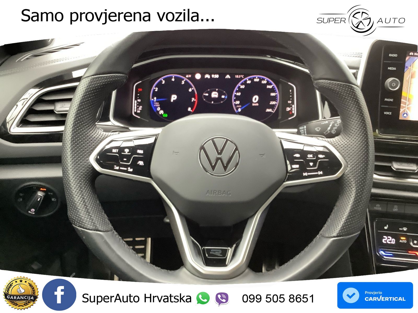 Volkswagen T-Roc 1.5 TSI (150 KS) DSG R-Line LED+GR SJED+ACC