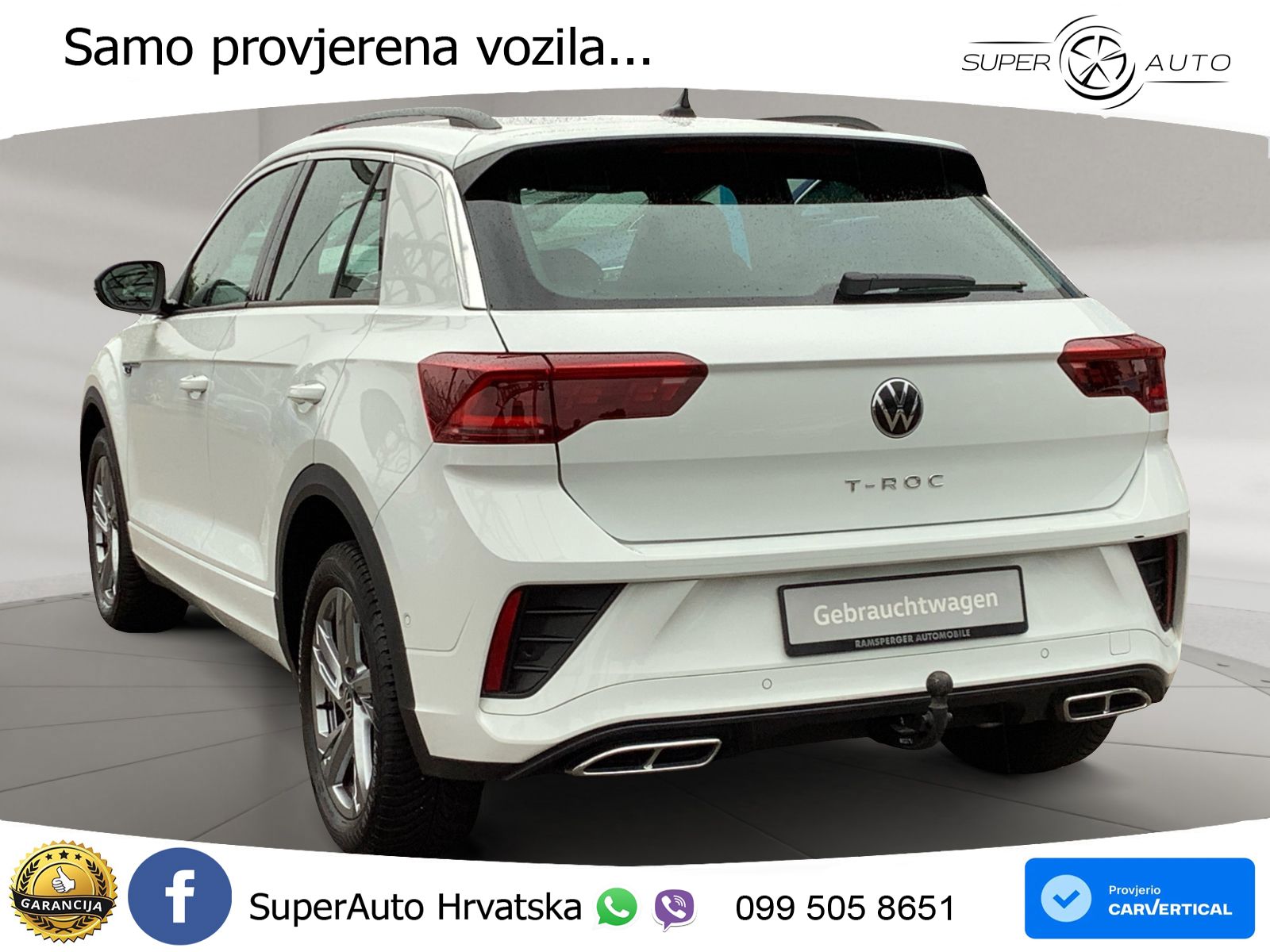 Volkswagen T-Roc 1.5 TSI (150 KS) DSG R-Line LED+GR SJED+ACC