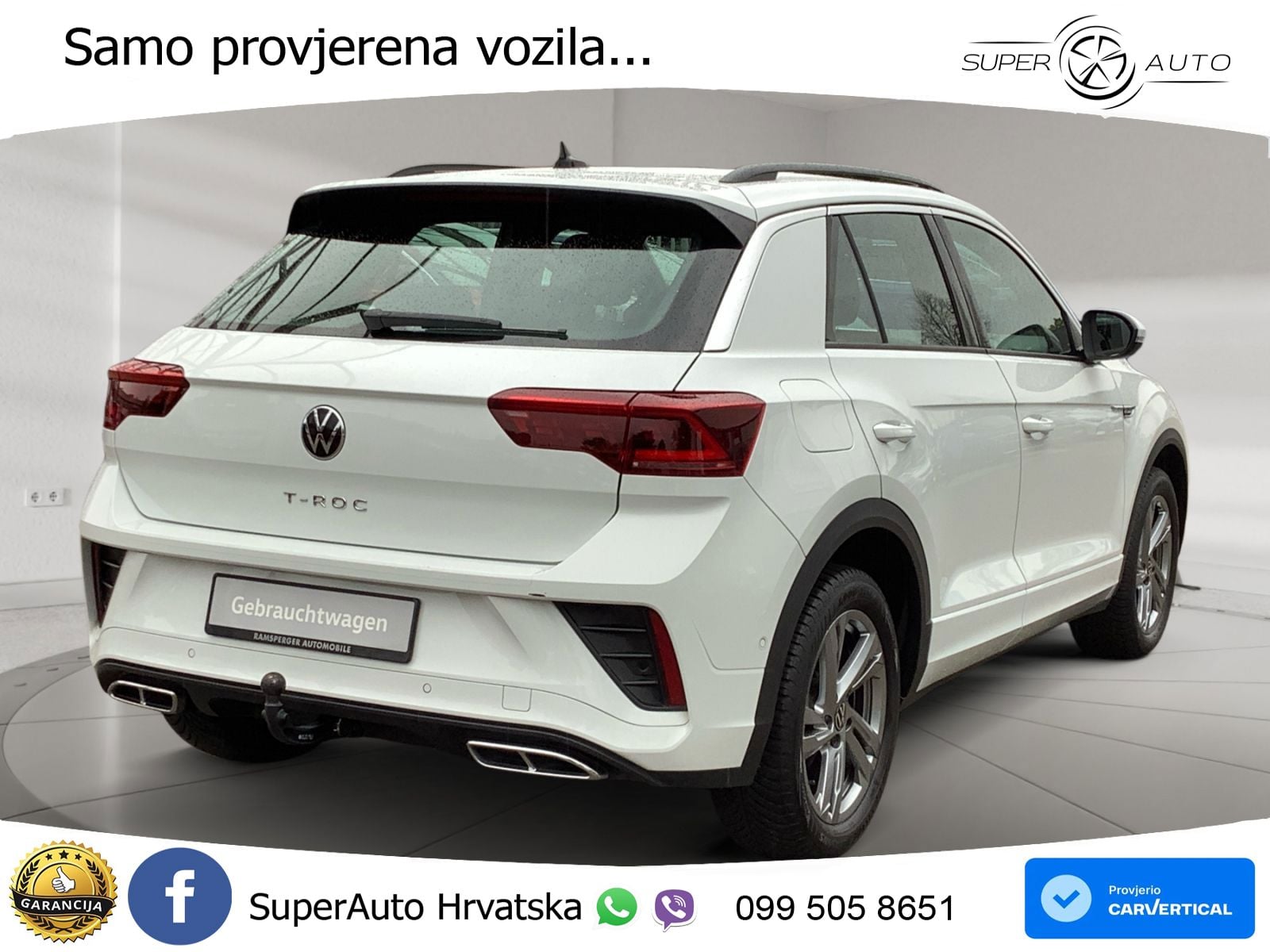Volkswagen T-Roc 1.5 TSI (150 KS) DSG R-Line LED+GR SJED+ACC