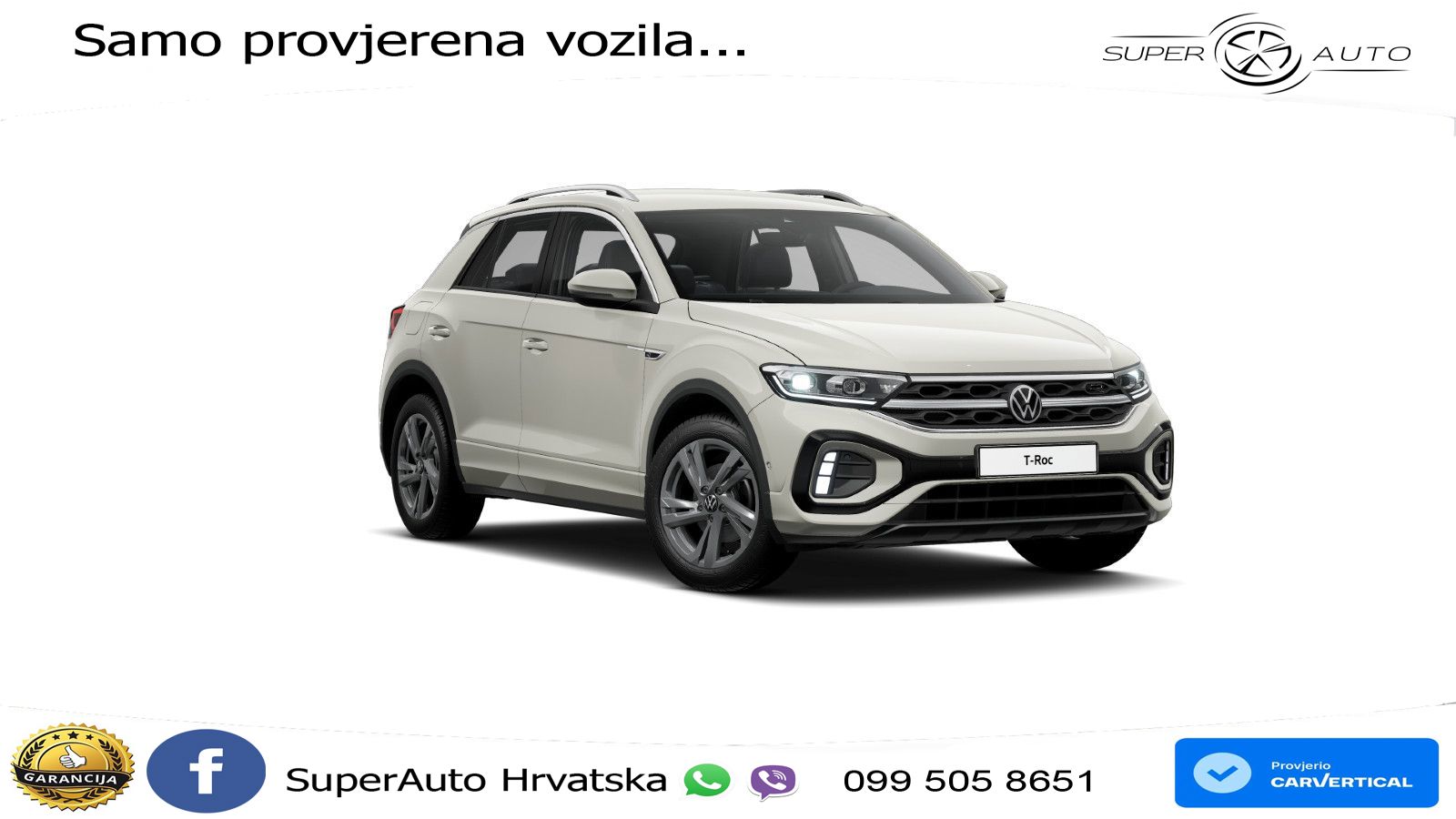 Volkswagen T-Roc 1.5 TSI (150 KS) DSG R-Line LED+GR SJED+ACC