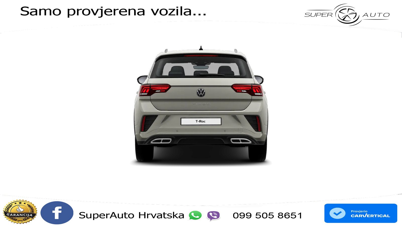 Volkswagen T-Roc 1.5 TSI (150 KS) DSG R-Line LED+GR SJED+ACC