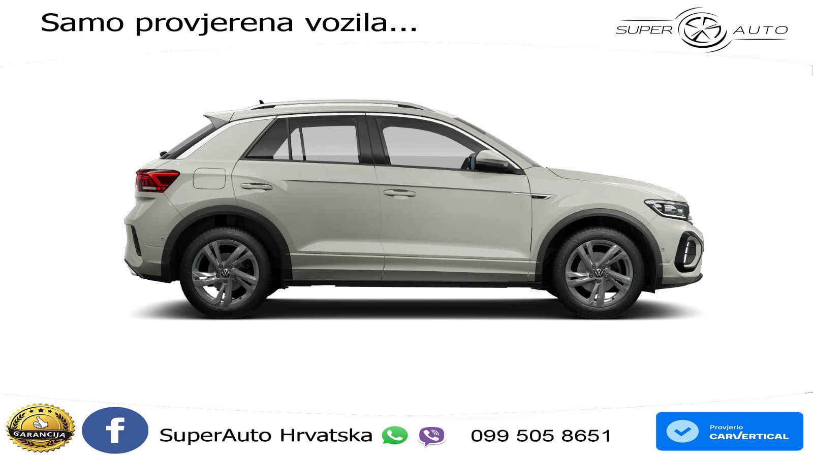 Volkswagen T-Roc 1.5 TSI (150 KS) DSG R-Line LED+GR SJED+ACC