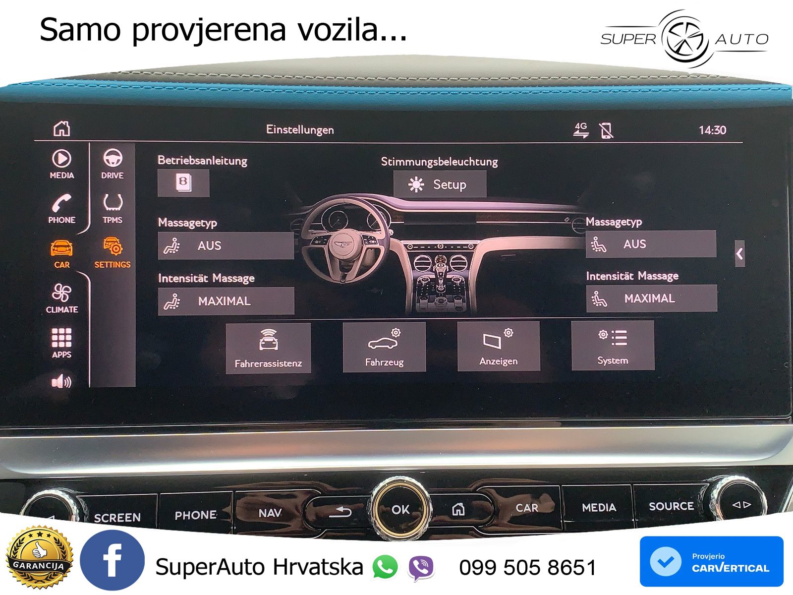 Bentley Continental GTC III 4.0 V8 (550 KS) AWD DCT ZRAČNI+ACC+GR SJED+360