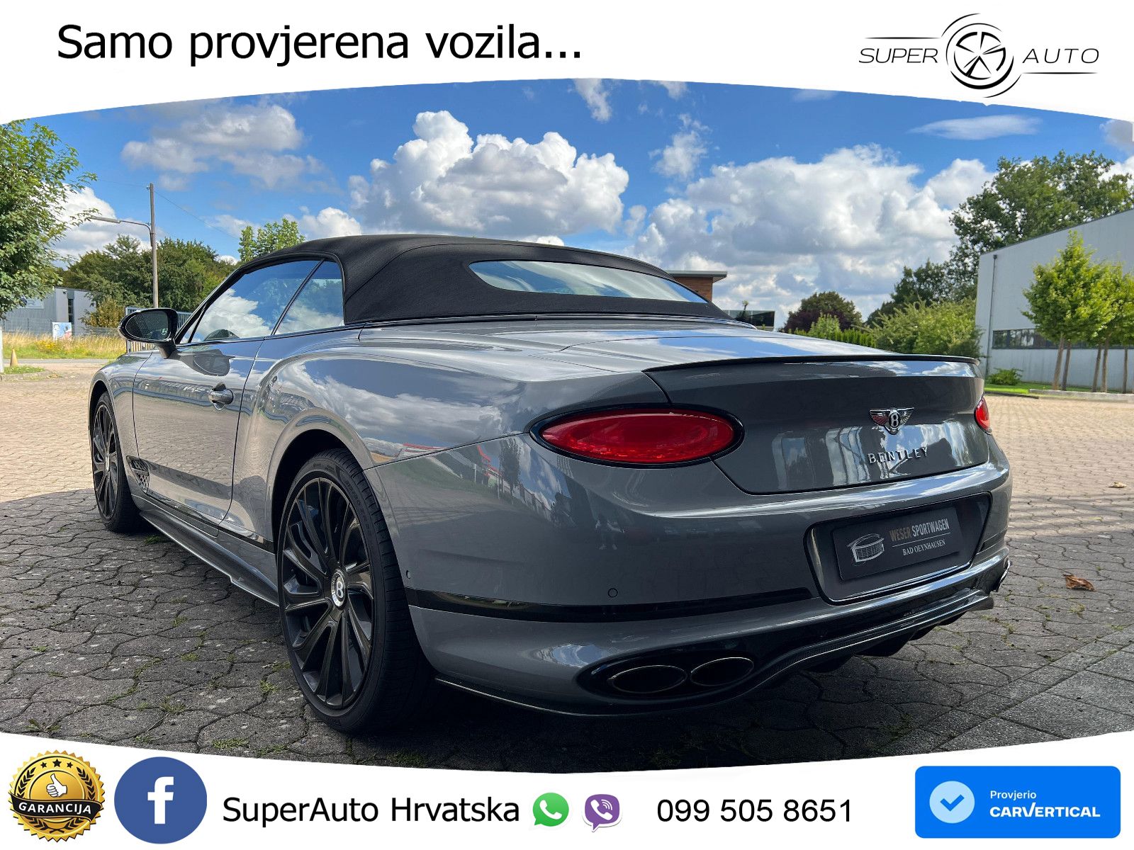 Bentley Continental GTC III 4.0 V8 (550 KS) AWD DCT ZRAČNI+ACC+GR SJED+360