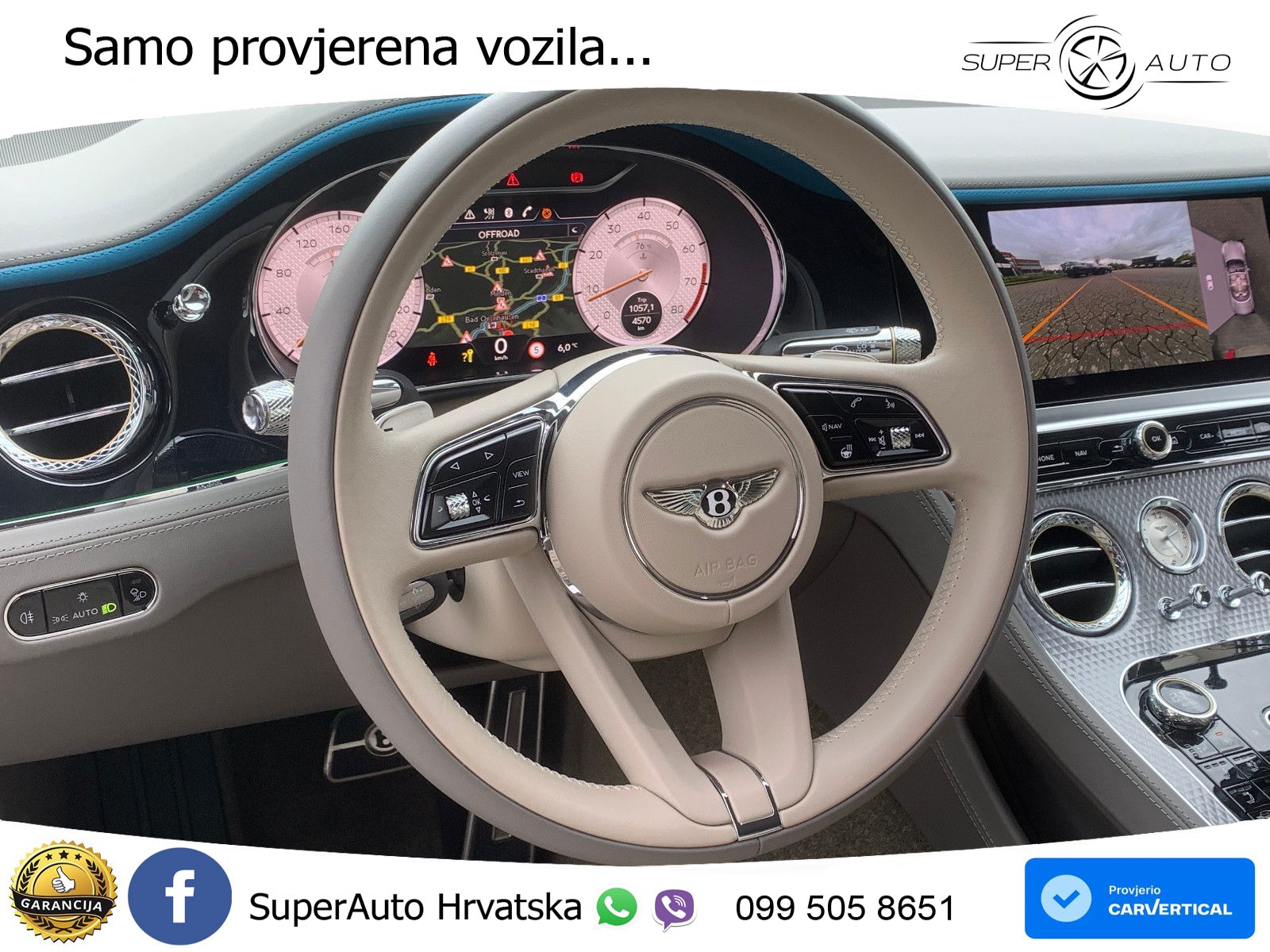 Bentley Continental GTC III 4.0 V8 (550 KS) AWD DCT ZRAČNI+ACC+GR SJED+360