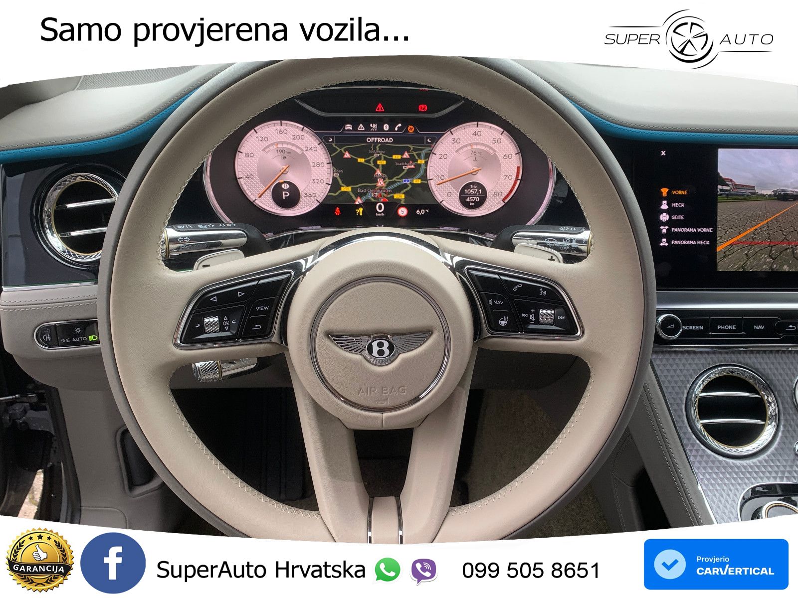 Bentley Continental GTC III 4.0 V8 (550 KS) AWD DCT ZRAČNI+ACC+GR SJED+360