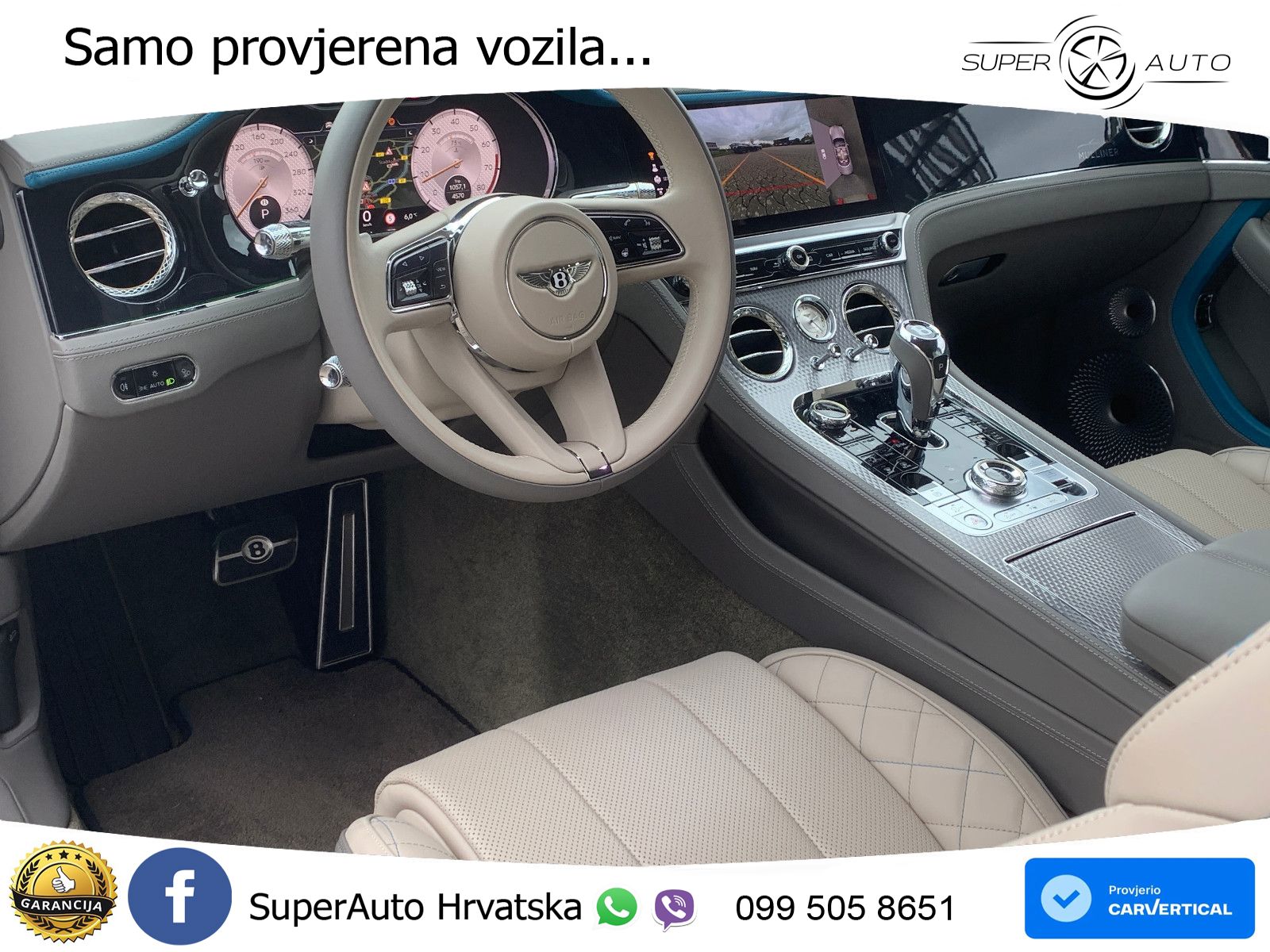 Bentley Continental GTC III 4.0 V8 (550 KS) AWD DCT ZRAČNI+ACC+GR SJED+360