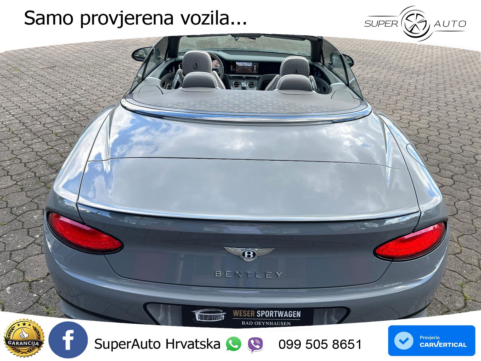 Bentley Continental GTC III 4.0 V8 (550 KS) AWD DCT ZRAČNI+ACC+GR SJED+360