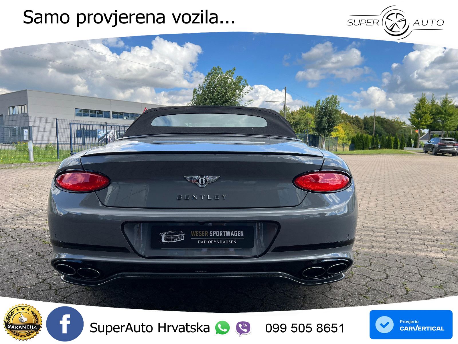 Bentley Continental GTC III 4.0 V8 (550 KS) AWD DCT ZRAČNI+ACC+GR SJED+360