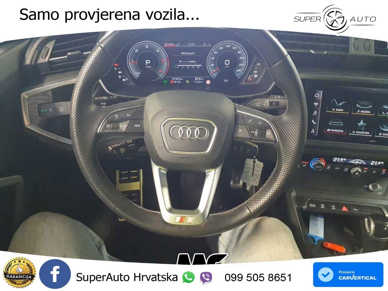 Audi Q3 Sportback 40 TDI (200 KS) quattro S tronic S line MATRIX+GR SJED+KAM