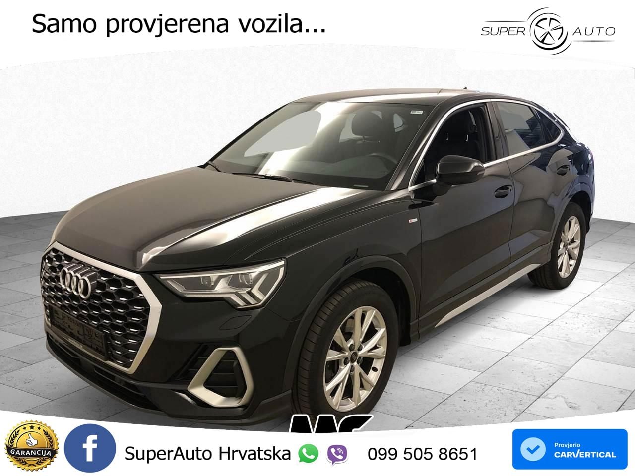 Audi Q3 Sportback 40 TDI (200 KS) quattro S tronic S line MATRIX+GR SJED+KAM