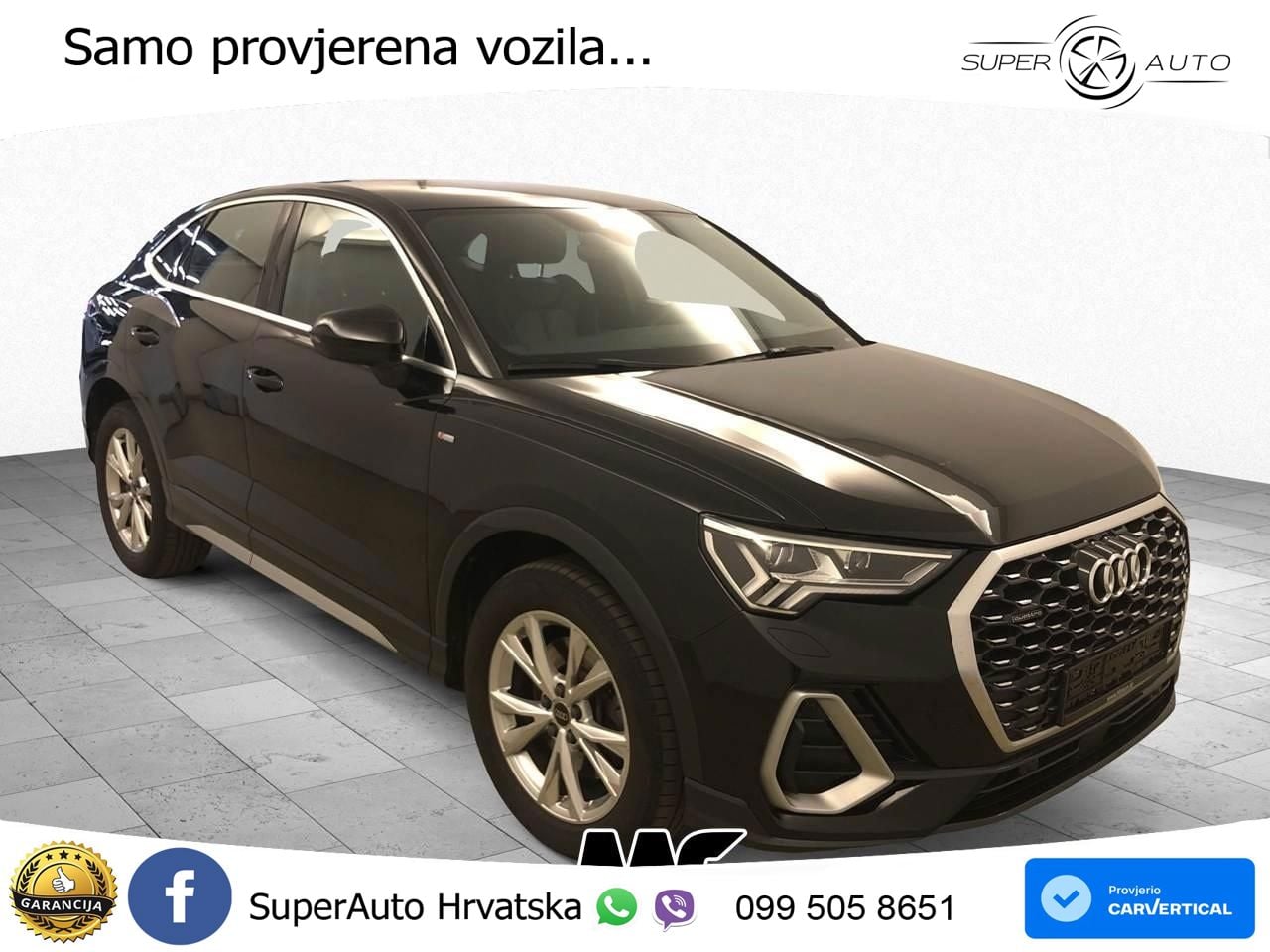 Audi Q3 Sportback 40 TDI (200 KS) quattro S tronic S line MATRIX+GR SJED+KAM