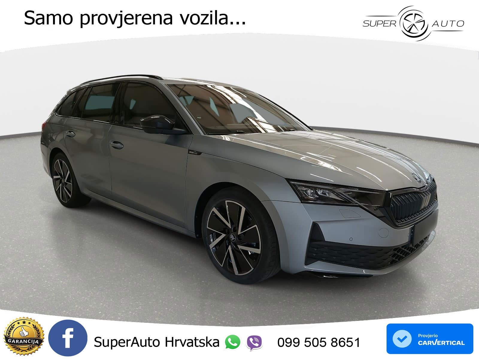 Škoda Octavia Combi 2.0 TDI (150 KS) DSG SportLine LED+GR SJED+ACC