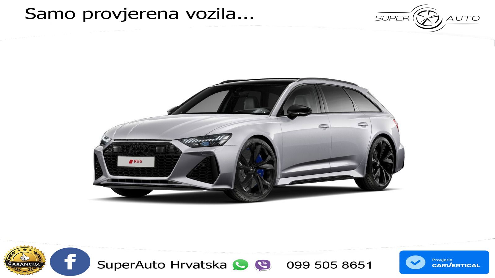 Audi RS6 Avant 4.0 TFSI V8 (600 KS) quattro Tiptronic LED+GR SJED+ACC