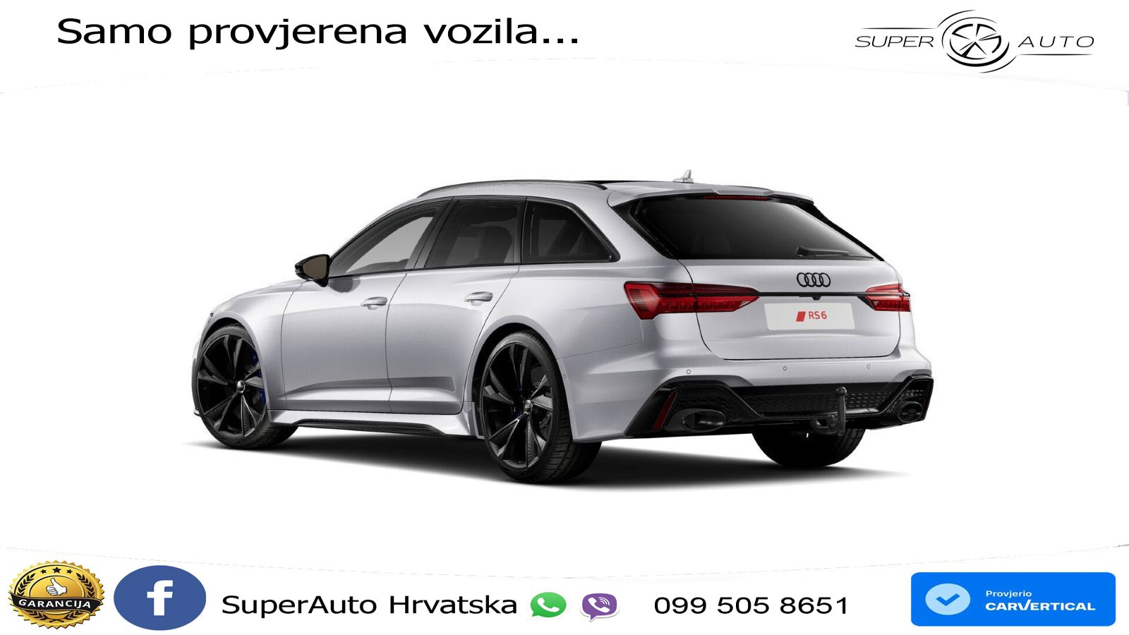 Audi RS6 Avant 4.0 TFSI V8 (600 KS) quattro Tiptronic LED+GR SJED+ACC