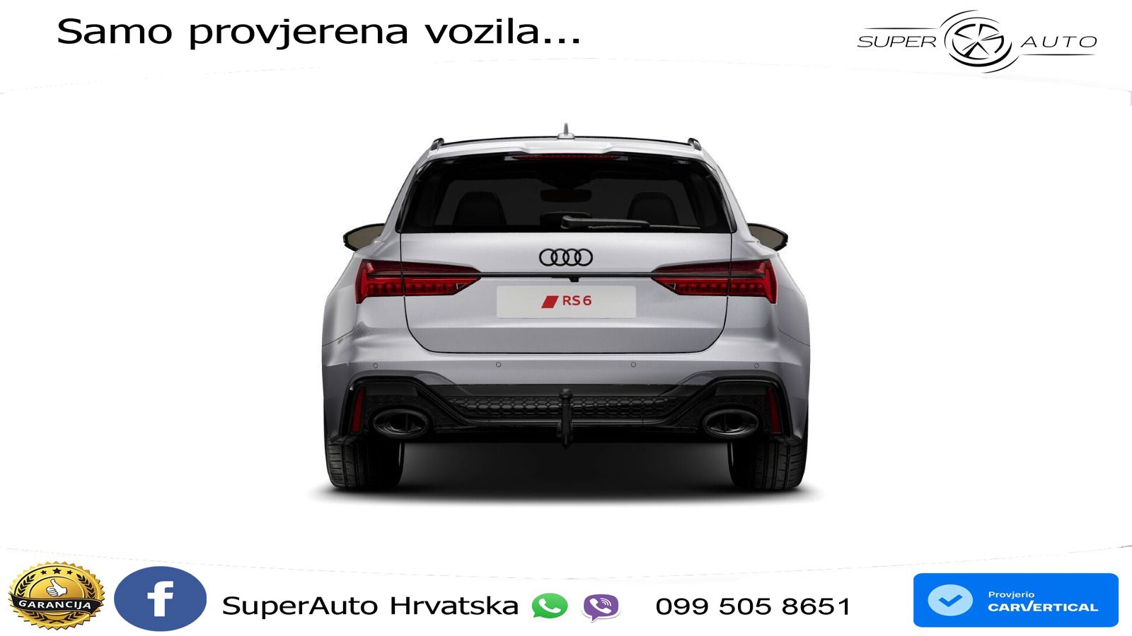 Audi RS6 Avant 4.0 TFSI V8 (600 KS) quattro Tiptronic LED+GR SJED+ACC