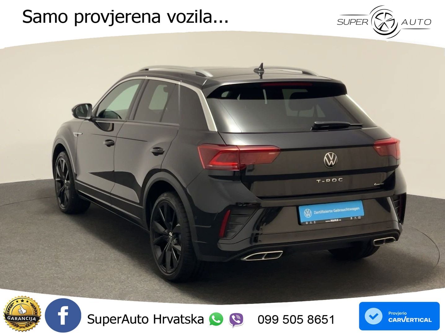 Volkswagen T-Roc 2.0 TSI (190 KS) 4M DSG R-Line LED+GR SJED+ACC