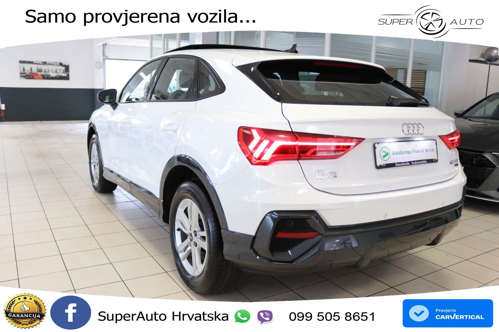 Audi Q3 Sportback 40 TFSI (190 KS) quattro S tronic LED+GR SJED+ACC