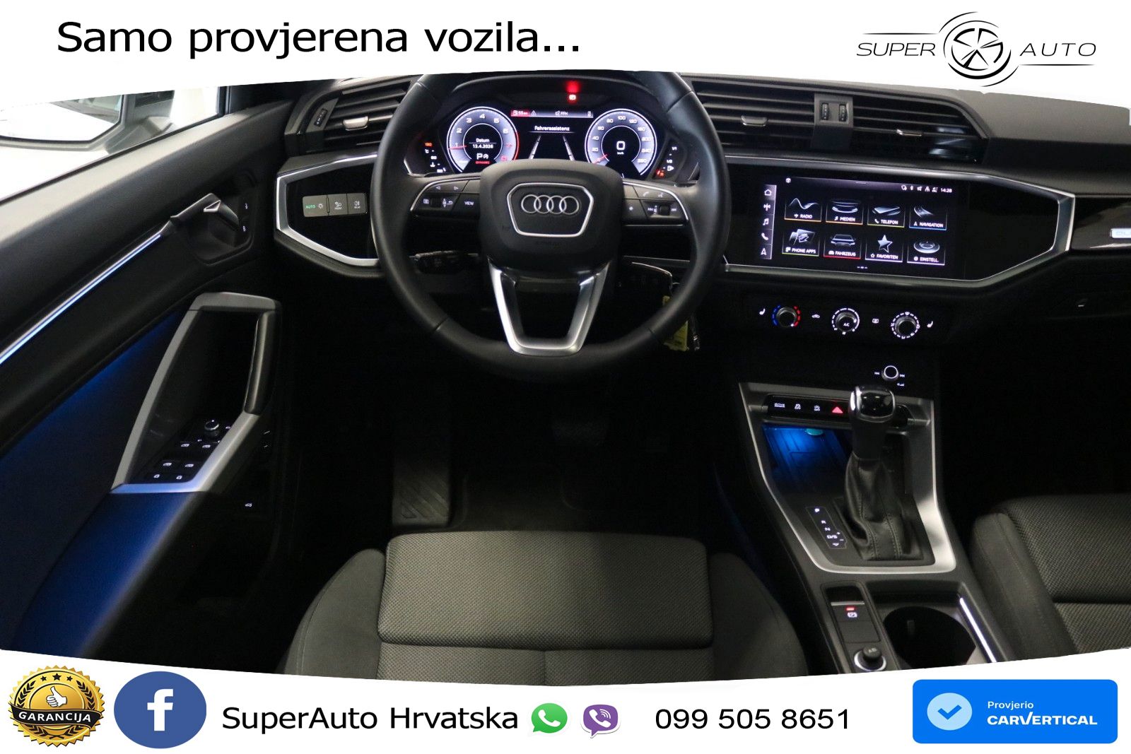 Audi Q3 Sportback 40 TFSI (190 KS) quattro S tronic LED+GR SJED+ACC
