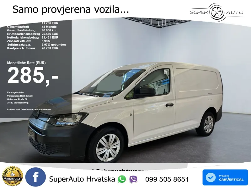 Volkswagen Caddy Maxi Cargo 1.5TSI Flügeltüren Radstand-lan 114 KS